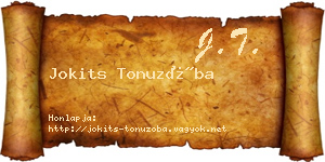 Jokits Tonuzóba névjegykártya